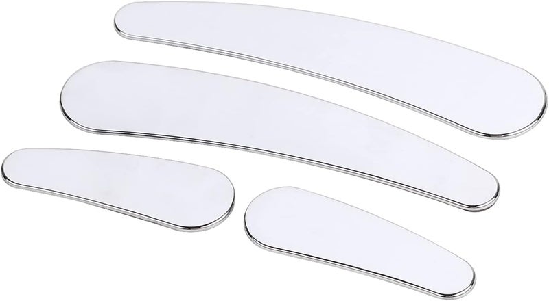 YDLMT 4 Pcs Chrome Motorcycle Curved Swingarm Frame Insert Set Compatible with 1984-2007 Harley Heritage Softail Springer Fatboy FLST FXSTC - Image 1